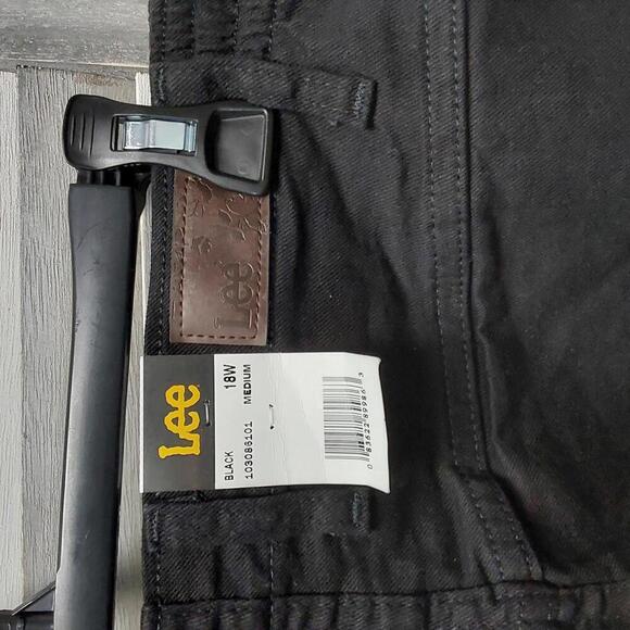 Women's Black Side Elastic Casual Jean | Lee | 18W (M) - Picture 6 of 10